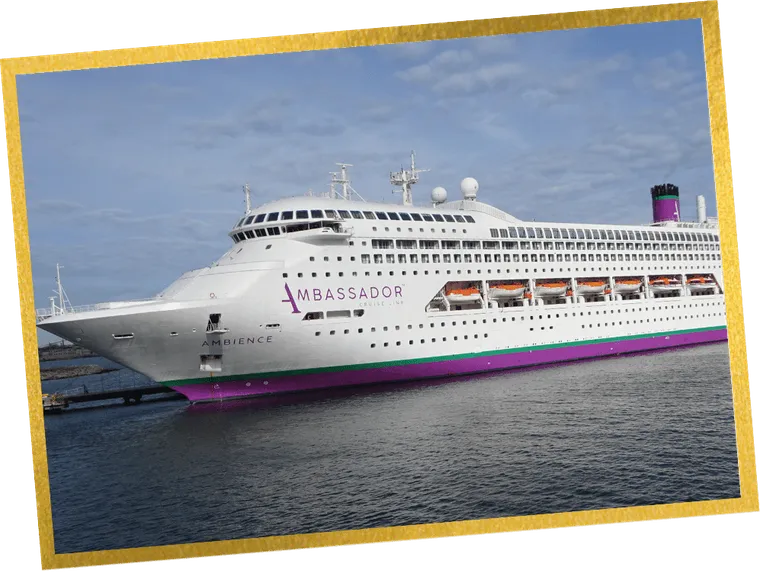 Ambassador’s cruise ship Ambience at sea