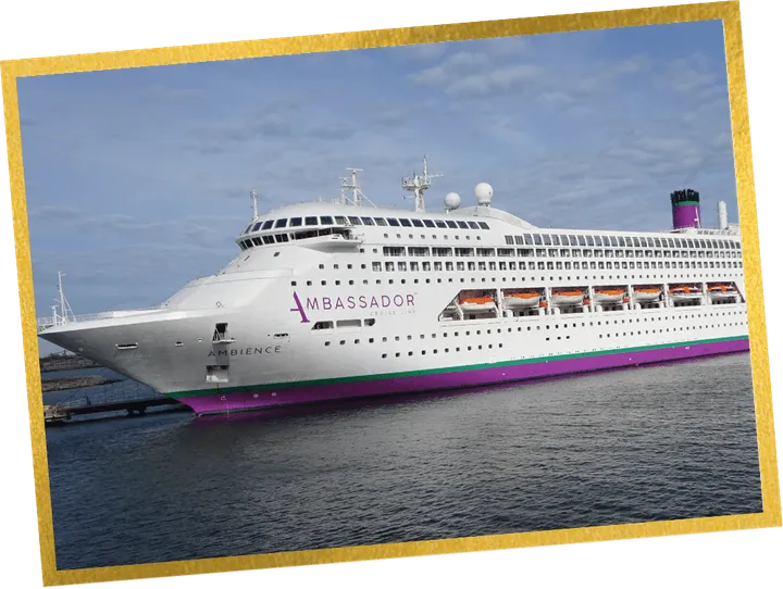 Ambassador’s cruise ship Ambience at sea