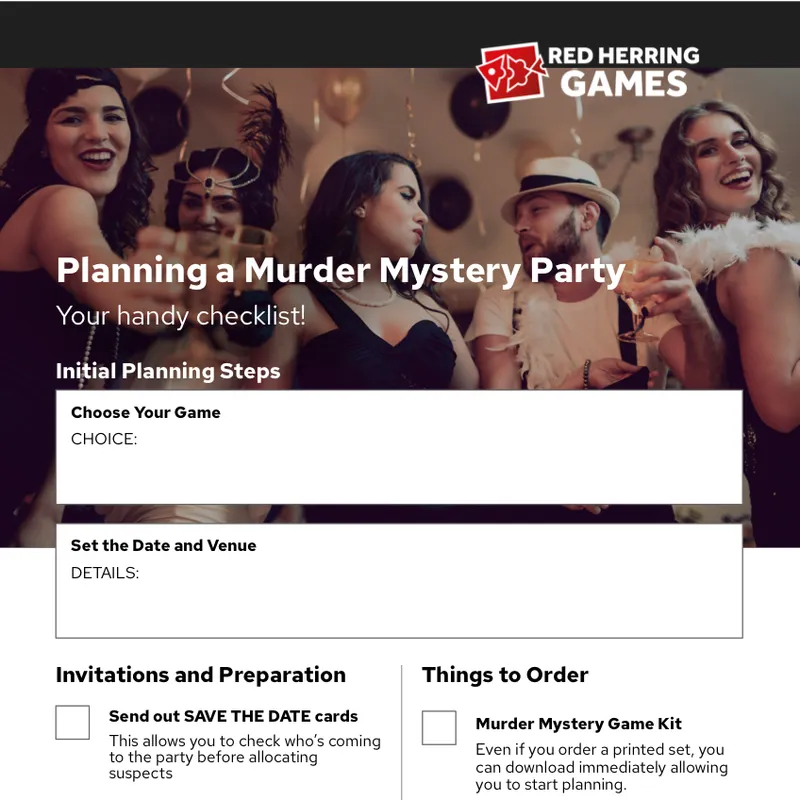 Party Planning Checklist