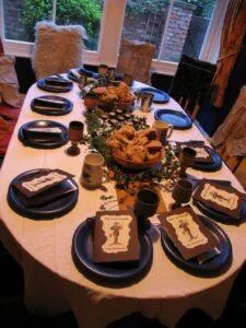 Murder Mystery Themed Table