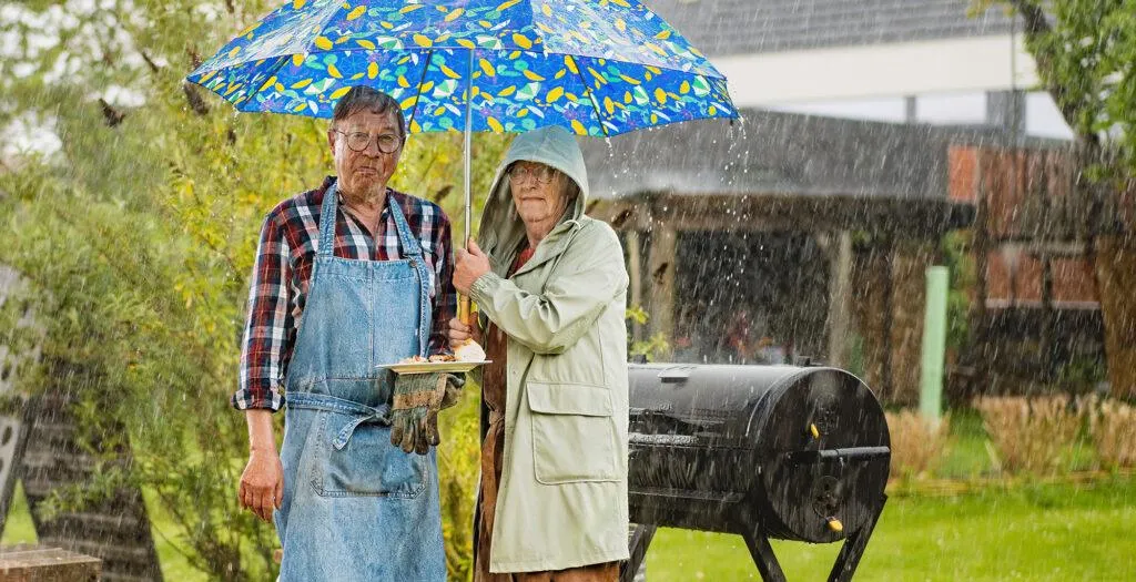BBQ Party in Rain
