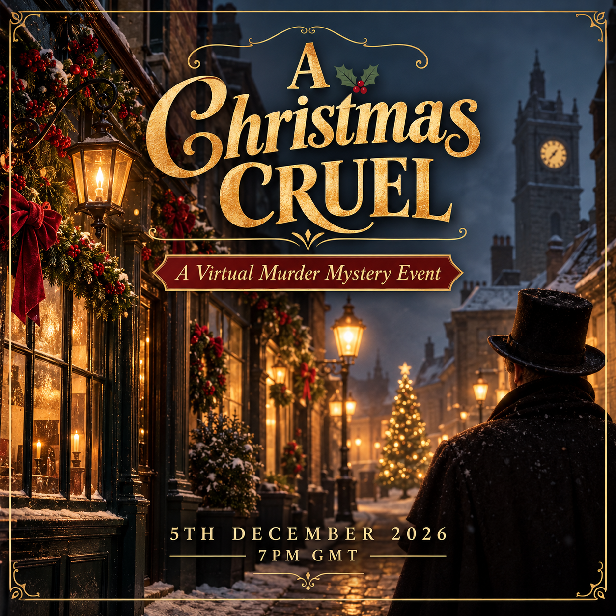 A Christmas Cruel - The Virtual Murder Mystery Night! - 5th December 2026 - 7pm
