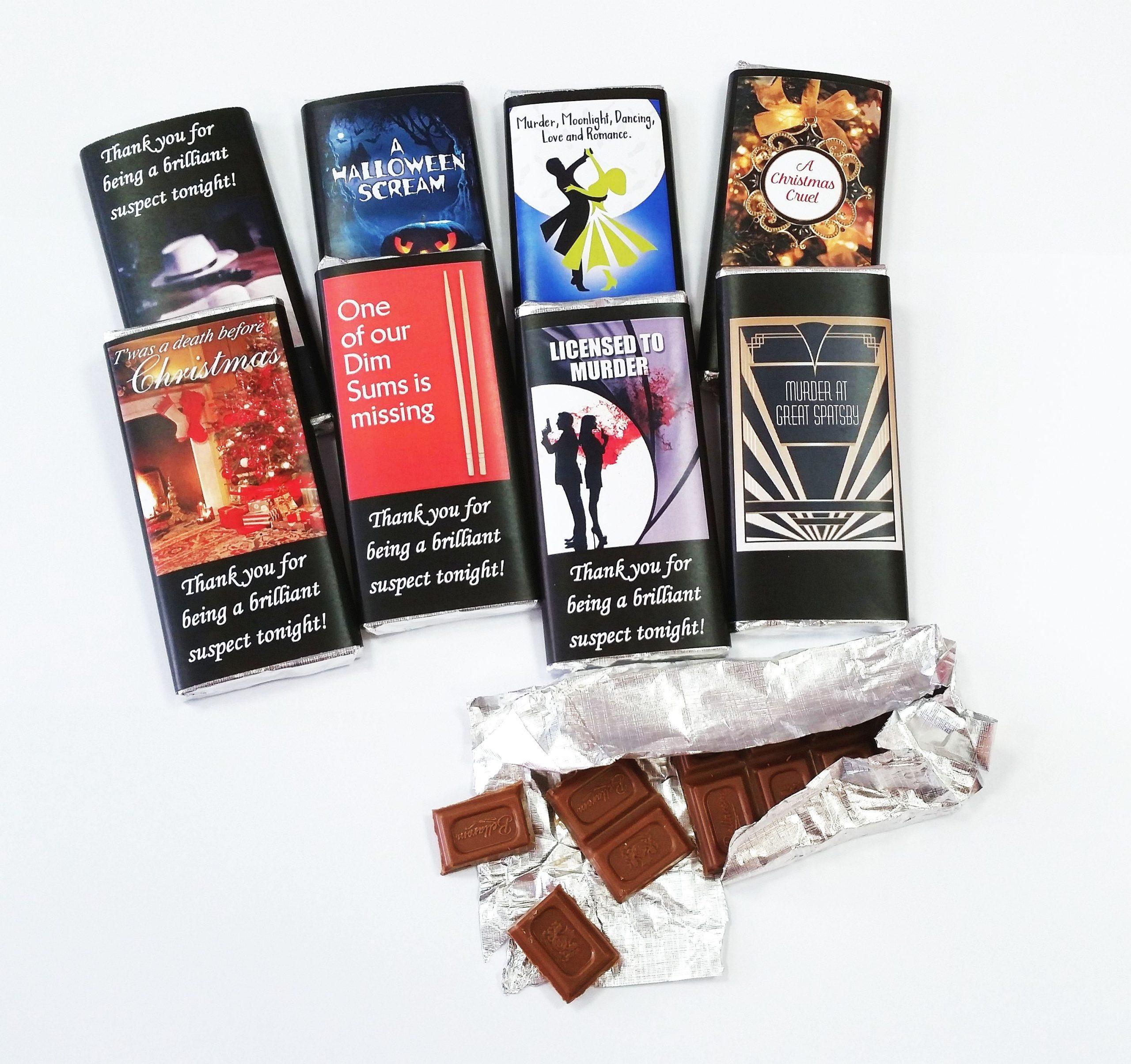 6 x Themed Chocolate Bars - Image 2